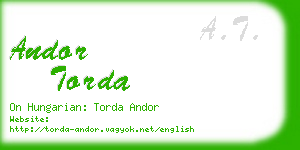 andor torda business card